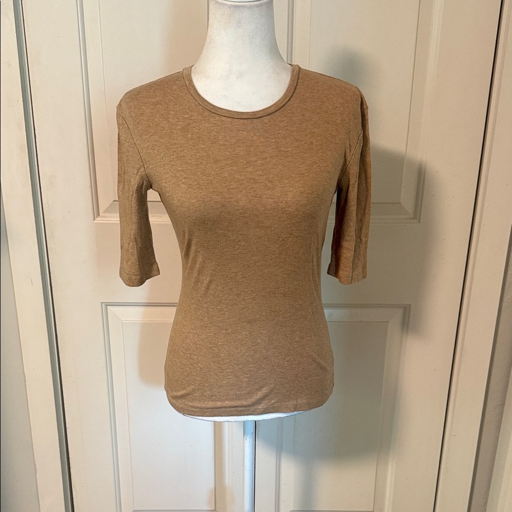 Vince Tan Short Sleeve Women's Top
